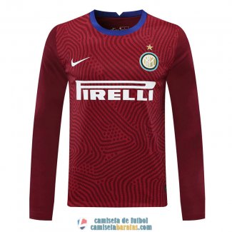 Camiseta Manga Larga Inter Milan Portero Red 2020/2021