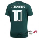 Camiseta Mexico Primera Equipacion 10#G.DOS SANTOS 2018