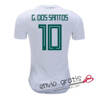 Camiseta Mexico Segunda Equipacion 10#G.DOS SANTOS 2018