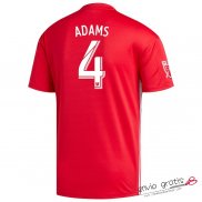 Camiseta New York Red Bulls Segunda Equipacion 4#ADAMS 2018