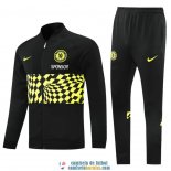 Chelsea Chaqueta Black Yellow + Pantalon Black 2021/2022