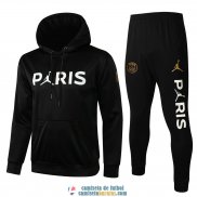 PSG x Jordan Sudadera Capucha Black II + Pantalon Black II 2021/2022