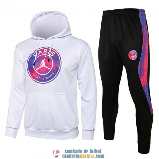 PSG x Jordan Sudadera Capucha White I+ Pantalon Black 2021/2022