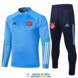 Ajax Sudadera De Entrenamiento Blue + Pantalon 2020/2021