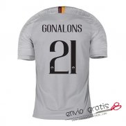 Camiseta AS Roma Segunda Equipacion 21#GONALONS 2018-2019