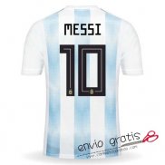 Camiseta Argentina Primera Equipacion 10#MESSI 2018