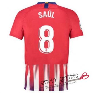 Camiseta Atletico de Madrid Primera Equipacion 8#SAUL 2018-2019