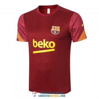 Camiseta Barcelona Training Burgundy 2020/2021