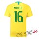 Camiseta Brasil Primera Equipacion 16#MARCELO 2018