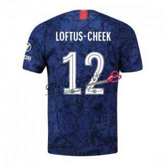 Camiseta Chelsea Primera Equipacion 12 LOFTUS CHEEK 2019-2020 Cup