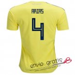 Camiseta Colombia Primera Equipacion 4#ARIAS 2018