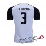 Camiseta Costa Rica Segunda Equipacion 3#G.GONZALEZ 2018