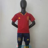 Camiseta Espana Ninos Primera Equipacion 2022/2023