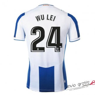 Camiseta Espanyol Primera Equipacion 24#WU LEI 2019-2020