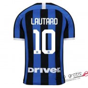 Camiseta Inter Milan Primera Equipacion 10#LAUTARO 2019-2020