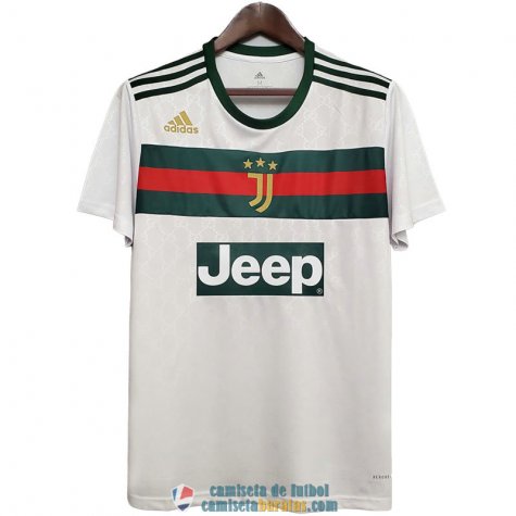 Camiseta Juventus Gucci White 2020/2021 - camisetabaratas.com
