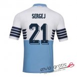 Camiseta Lazio Primera Equipacion 21#SERGEJ 2018-2019