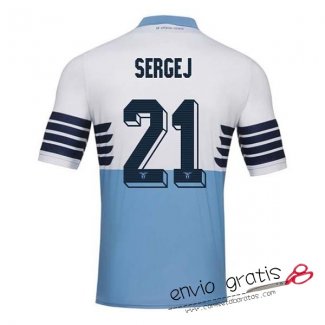 Camiseta Lazio Primera Equipacion 21#SERGEJ 2018-2019