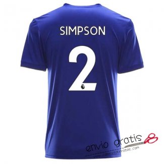 Camiseta Leicester City Primera Equipacion 2#SIMPSON 2018-2019
