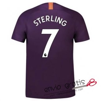 Camiseta Manchester City Tercera Equipacion 7#STERLING 2018-2019