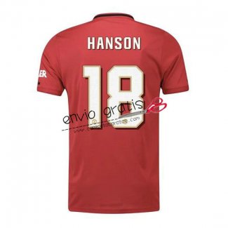 Camiseta Manchester United Primera Equipacion 18 HANSON 2019-2020 Cup