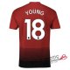 Camiseta Manchester United Primera Equipacion 18#YOUNG 2018-2019