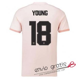 Camiseta Manchester United Segunda Equipacion 18#YOUNG Cup Printing 2018-2019