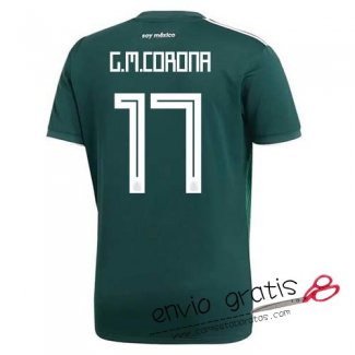 Camiseta Mexico Primera Equipacion 17#G.M.CORONA 2018