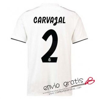 Camiseta Real Madrid Primera Equipacion 2#CARVAJAL 2018-2019