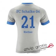 Camiseta Schalke 04 Segunda Equipacion 21#Riether 2018-2019