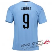 Camiseta Uruguay Primera Equipacion 9#L.SUAREZ 2018