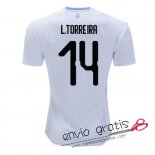 Camiseta Uruguay Segunda Equipacion 14#L.TORREIRA 2018