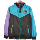 PSG Chaqueta Rompevientos Black Blue Purple 2020/2021 PSG Chaqueta Rompevientos Black Blue Purple 2020/2021