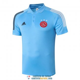 Camiseta Ajax Polo Blue 2020/2021