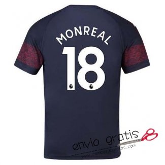 Camiseta Arsenal Segunda Equipacion 18#MONREAL 2018-2019