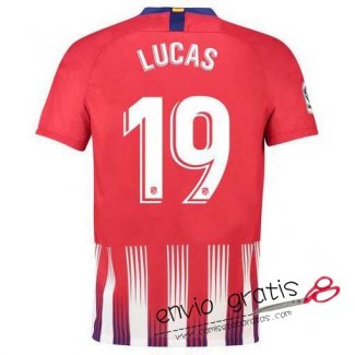 Camiseta Atletico de Madrid Primera Equipacion 19#LUCAS 2018-2019