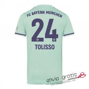 Camiseta Bayern Munich Segunda Equipacion 24#TOLISSO 2018-2019