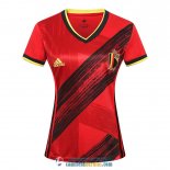 Camiseta Belgica Camiseta Mujer Primera Equipacion EURO 2020