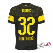 Camiseta Borussia Dortmund Segunda Equipacion 32#BURNIC 2018-2019