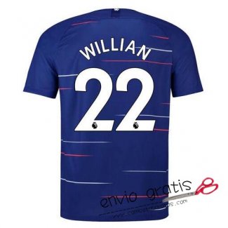 Camiseta Chelsea Primera Equipacion 22#WILLIAN 2018-2019