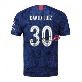Camiseta Chelsea Primera Equipacion 30 DAVID LUIZ 2019-2020 Cup