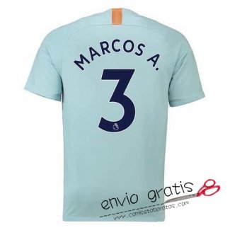 Camiseta Chelsea Tercera Equipacion 3#MARCOS A. 2018-2019