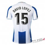 Camiseta Espanyol Primera Equipacion 15#DAVID LOPEZ 2019-2020