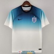 Camiseta Inglaterra White Blue 2022/2023