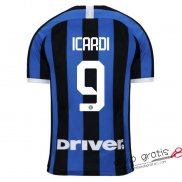 Camiseta Inter Milan Primera Equipacion 9#ICARDI 2019-2020
