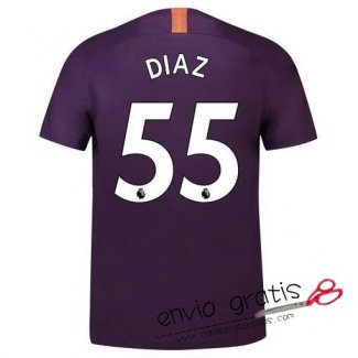Camiseta Manchester City Tercera Equipacion 55#DIAZ 2018-2019