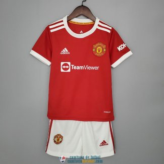 Camiseta Manchester United Ninos Primera Equipacion 2021/2022