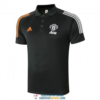 Camiseta Manchester United Polo Black 2020/2021