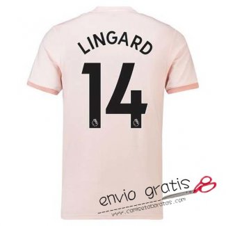 Camiseta Manchester United Segunda Equipacion 14#LINGARD 2018-2019