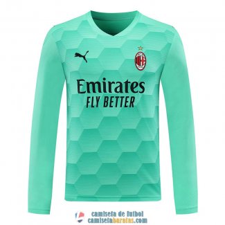 Camiseta Manga Larga AC Milan Portero Green 2020/2021